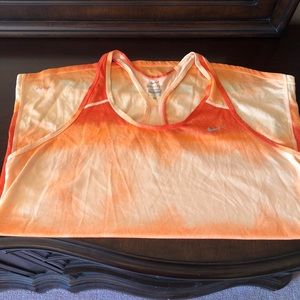 Nike Dri-Fit Orange Ombré Tank